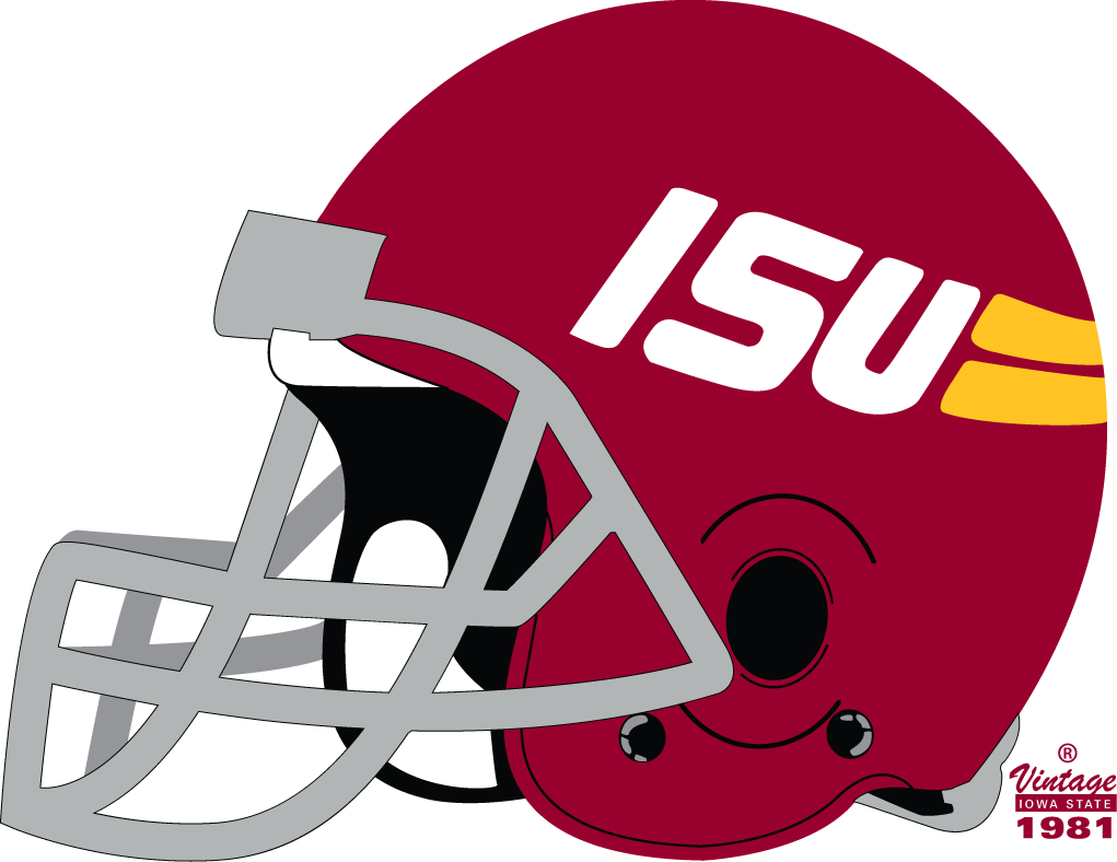 Iowa State Cyclones 1981-1983 Helmet Logo diy DTF decal sticker